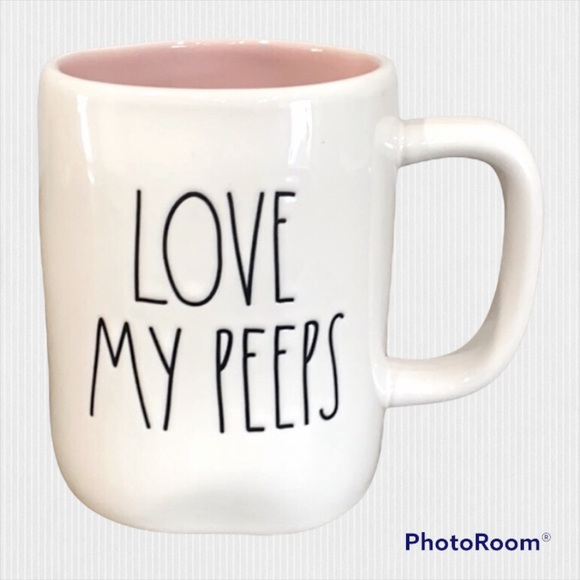 Rae Dunn LOVE MY PEEPS Coffee Mug - Picture 1 of 7